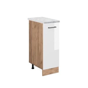 Vicco LÉKÁRNIČKOVÁ SKŘÍŇKA R-Line Bílá vysoký lesk 30 cm PD Mramor obraz