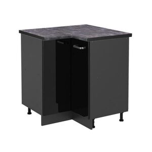 Vicco ROHOVÁ SKŘÍŇKA R-Line Černý vysoký lesk 75.6 cm , PD Antracit obraz