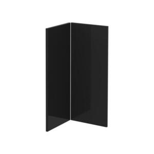 Vicco KUCHYŇSKÁ DVÍŘKA R-Line Černý vysoký lesk 59.2 x 71.3 cm nábytková čela pro rohovou spodní skříňku obraz