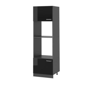 Vicco SKŘÍŇKA NA MIKROVLNNOU TROUBU R-Line Černý vysoký lesk 60 cm obraz