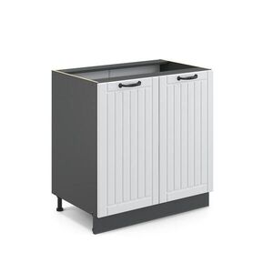 Vicco SPODNÍ SKŘÍŇKA KUCHYŇSKÉ LINKY Fame-Line, Bílý venkovský dům/Antracit, 80 cm bez pracovní desky obraz