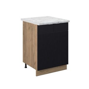 Vicco SPODNÍ SKŘÍŇKA KUCHYŇSKÉ LINKY Fame-Line Černý pruhovaný 60 cm , PD Mramor obraz
