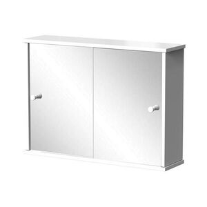 Vicco KOUPELNOVÁ SKŘÍŇKA SE ZRCADLEM Mireo Bílá 55 x 40 cm se 2 posuvnými dveřmi obraz