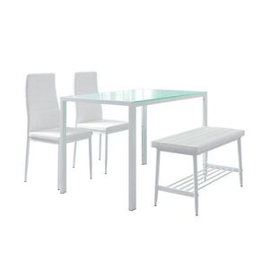 Vicco JÍDELNÍ SET Grand Bílá 120 x 70 cm 4 díly obraz
