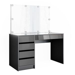 Vicco TOALETNÍ STOLEK Sherry Antracit 120 cm s osvětlením LED obraz