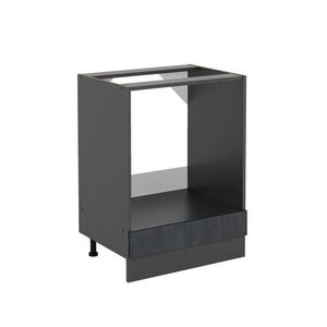 Vicco SKŘÍŇKA NA VESTAVĚNOU TROUBU R-Line Černý beton 60 cm bez pracovní desky obraz