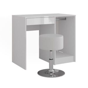 Vicco TOALETNÍ STOLEK Sherry Bílá/bílý vysoký lesk 89.8 cm s stoličkou obraz