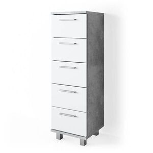 Vicco SKŘÍŇKA DO KOUPELNY Ilias Beton 30 x 95 cm obraz