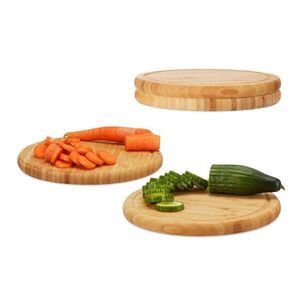 Relaxdays PRKÉNKO přírodní 4kusový-set bambus 30x30 cm obraz