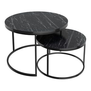 [en.casa] SADA KONZOLOVÝCH STOLŮ Skagen 2dílná 70/70/50 cm obraz
