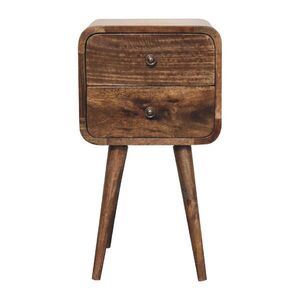 Artisan Furniture NOČNÍ SKŘÍŇKA Lamelová jednotka, 2 zásuvky, světle hnědá obraz
