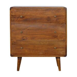 Artisan Furniture KONZOLE se zaoblenými hranami v severském stylu, hnědá obraz