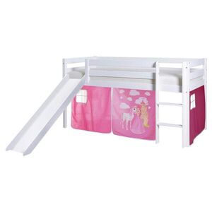 Livetastic POSTEL S PROSTOREM NA HRANÍ, 90/200 cm bílá, pink obraz