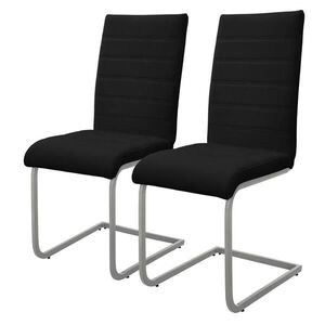 ML-DESIGN SADA 2 ks židlí na kloubových nohách, černá umělá kůže obraz