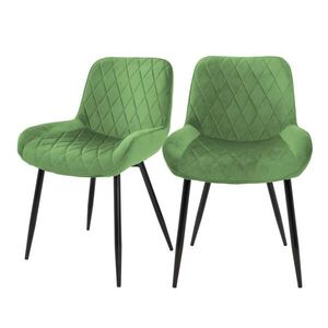 ML-DESIGN JÍDELNÍ ŽIDLE, sada 2 ks, šalvějový samet obraz
