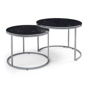 [en.casa] SADA KAVANOVÝCH STOLKŮ Skagen 2dílná 70/70/50 cm obraz