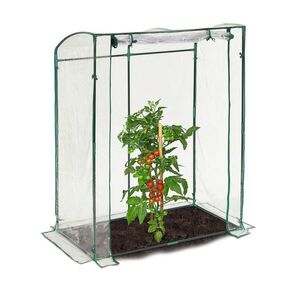 Relaxdays FÓLIOVNÍK Transparentní Zelený PVC fólie 170x130x75 cm obraz