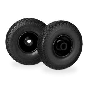 Relaxdays KOLO Černá-černá 2dílná-sada PU plná-guma neprorazitelné 26 cm obraz
