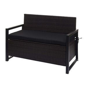 MCW POLY-RATTAN 2MÍSTNÁ LAVICE Hnědá, černá obraz