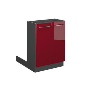 Vicco KUCHYŇSKÝ OSTROV Fame-Line Bordó červená vysoký lesk 60 cm bez pracovní desky obraz