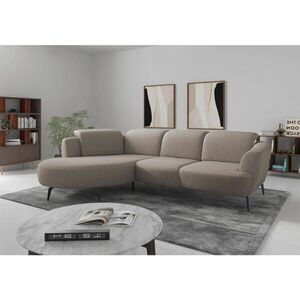 Sit & More ROHOVÁ SEDAČKA, textil, šedohnědá obraz