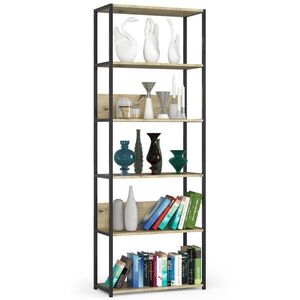 RAUMHIRSCH FURNITURE STOJANOVÁ POLIČKA Černá, dub Artisan 192/70/32 obraz