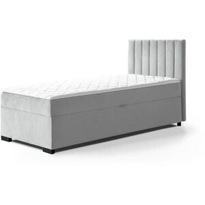 Beautysofa ČALOUNĚNÁ postel Eric 94/207/105, šedá obraz
