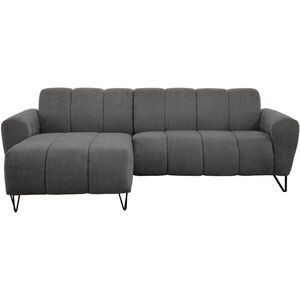 Beautysofa ROHOVÁ pohovka Volare Mini bez funkce spaní, tmavě šedá, levá, látka Storm obraz