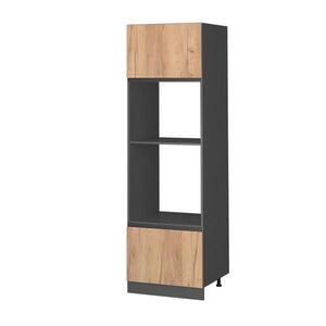 Vicco SKŘÍŇKA NA MIKROVLNNOU TROUBU R-Line Zlatý mocný dub 60 cm Tvar J obraz