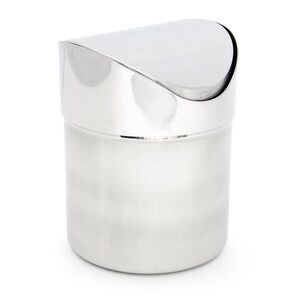 Relaxdays KOŠ Stříbrný nerez výklopné víko 1, 2 l obraz