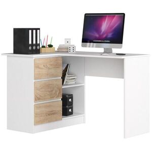 RAUMHIRSCH FURNITURE PSACÍ STŮL Bílá, dub Sonoma 77/124/85 obraz
