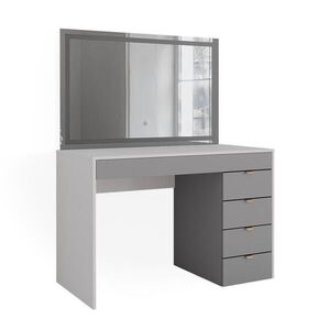 Vicco TOALETNÍ STOLEK Elise Bílá/šedá/šedá 115 cm s LED zrcadlem obraz