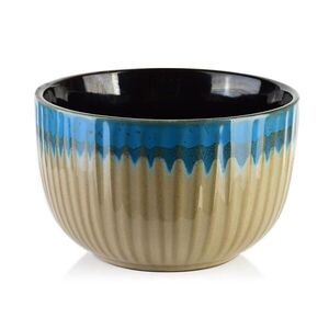 Mondex MISKA, keramika, beige|blue obraz