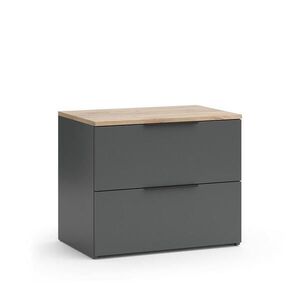 Vicco PŘÍBORNÍK Wido Antracit 60 x 50 cm se 2 zásuvkami obraz