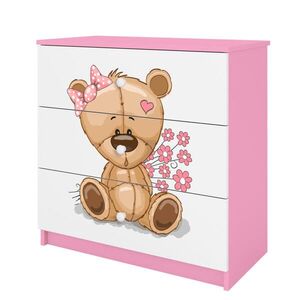 RAUMHIRSCH FURNITURE KOMODA Babydreams Medvídek s květinami 81/81/41 obraz