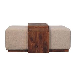 Artisan Furniture PSACÍ STŮL klasický šedý povrch, 1 zásuvka, hnědý obraz