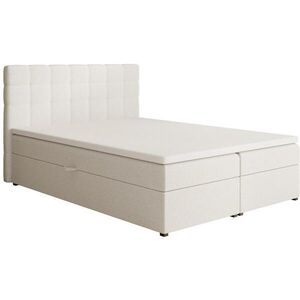 Beautysofa ČALOUNĚNÁ postel Topiq I 144/203/103, tmavě béžová, bouclé látka obraz