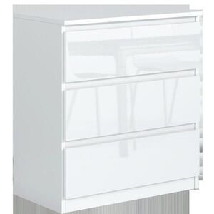 RAUMHIRSCH FURNITURE KOMODA bílá, lesklá 70/79/39 obraz