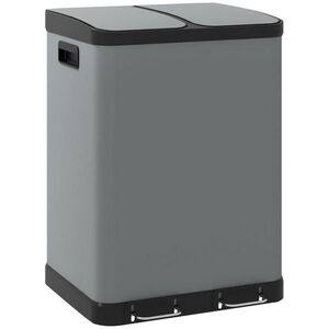 HOMCOM ODPADKOVÝ KOŠ 2 x 30 l obraz