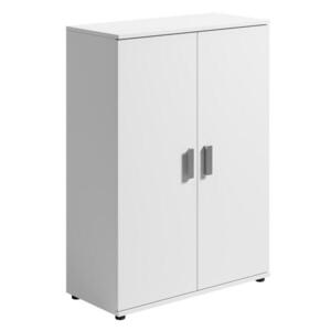 Home Collective VÍCEÚČELOVÁ skříňka se 2 dvířky, šířka 75 cm, v bílé barvě obraz