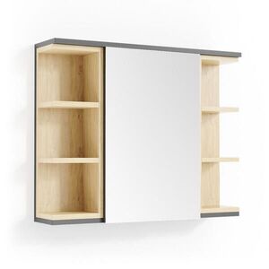 Vicco KOUPELNOVÁ ZRCADLOVÁ SKŘÍŇKA Aquis Antracit 79.6 x 64 cm obraz