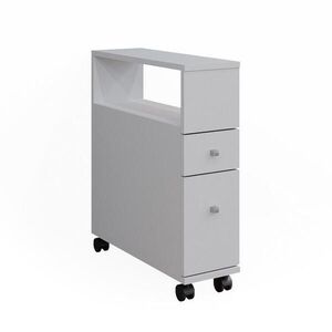 Vicco SKŘÍŇKA DO KOUPELNY Fynn Bílá 17.6 x 61.6 cm se 2 zásuvkami obraz