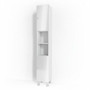Vicco KOUPELNOVÁ SKŘÍŇKA Fynn Bílá vysoký lesk 30 x 190 cm obraz