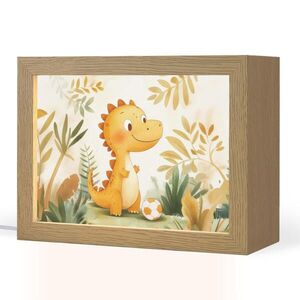 OnlyWow NOČNÍ LAMPIČKA Dino - Fotbal - Orange 20x15 cm obraz