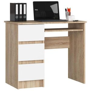 RAUMHIRSCH FURNITURE PSACÍ STŮL dub Sonoma, bílý 77/90/50 obraz