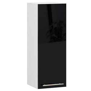 RAUMHIRSCH FURNITURE ZÁVĚSNÁ SKŘÍŇ Bílá, Černá lesklá 72/30/30 obraz