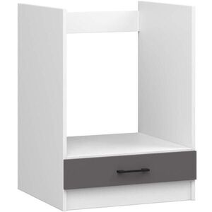 RAUMHIRSCH FURNITURE ZÁVĚSNÁ SKŘÍŇ Bílá, grafitově šedá 82/60/55 obraz
