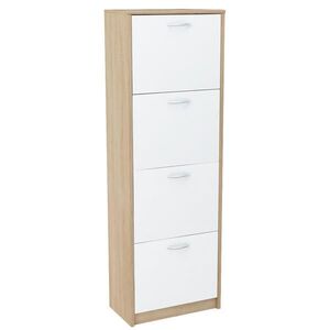 Home Collective BOTNÍK se 4 přihrádkami v barvě Sonoma white obraz
