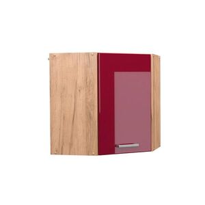 Vicco ROHOVÝ VĚŠÁK NA STĚNU R-Line Červená vysoký lesk 57 cm obraz