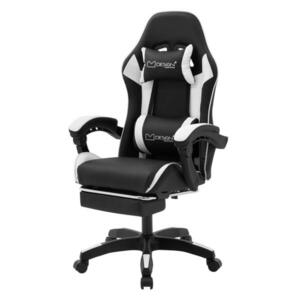 ML-DESIGN HERNÍ židle černá-bílá z umělé kůže obraz